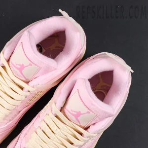 Air Jordan 4 collar interior detail with padded lining and branding