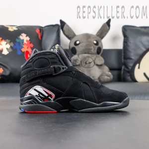 Air Jordan 8 side profile with sculpted midsole and graphic accents