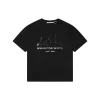 Alexander Wang Sketch Skyline Logo Cotton T-Shirt (Black/White)
