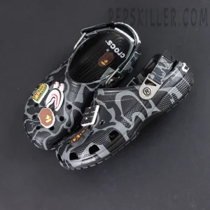 BAPE x Crocs Classic Clog 'ABC Camo - Black'7