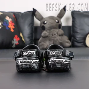 BAPE x Crocs Classic Clog 'ABC Camo - Black'8