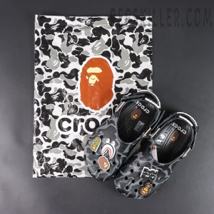 BAPE x Crocs Classic Clog 'ABC Camo - Black'9