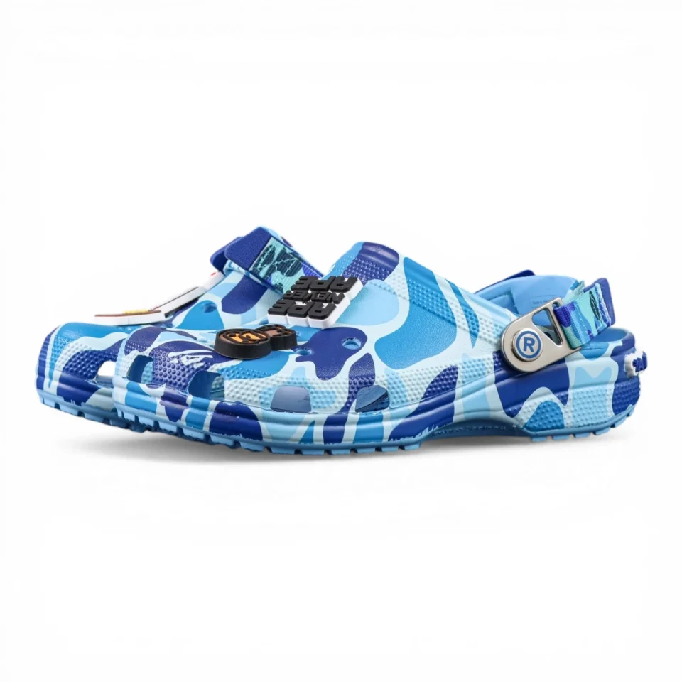 BAPE x Crocs Classic Clog 'ABC Camo - Blue'
