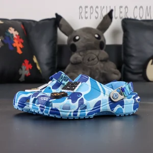 BAPE x Crocs Classic Clog 'ABC Camo - Blue'