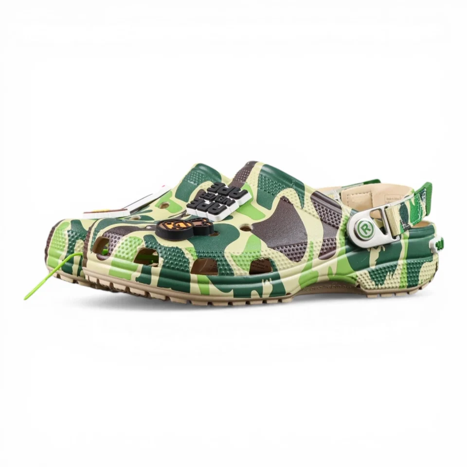 BAPE x Crocs Classic Clog 'ABC Camo - Green'