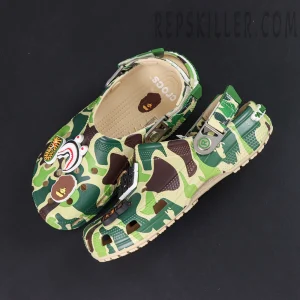 BAPE x Crocs Classic Clog 'ABC Camo - Green'3