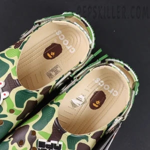 BAPE x Crocs Classic Clog 'ABC Camo - Green'6