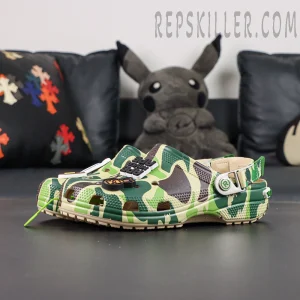 BAPE x Crocs Classic Clog 'ABC Camo - Green'9