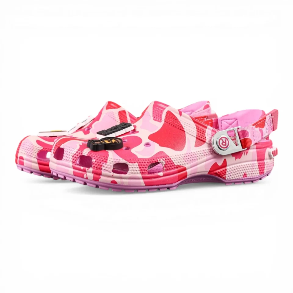 BAPE x Crocs Classic Clog 'ABC Camo - Pink'