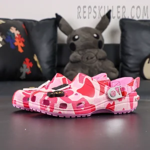 BAPE x Crocs Classic Clog 'ABC Camo - Pink'