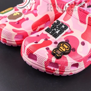 BAPE x Crocs Classic Clog 'ABC Camo - Pink'5