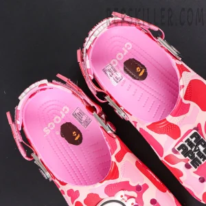 BAPE x Crocs Classic Clog 'ABC Camo - Pink'6