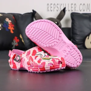 BAPE x Crocs Classic Clog 'ABC Camo - Pink'8