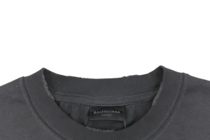 Balenciaga Coordinate Logo Graphic Cotton T-Shirt Black Collar