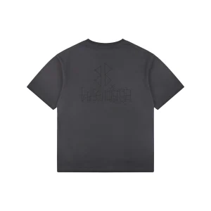 Balenciaga Coordinate Logo Graphic Cotton T-Shirt Black Back view