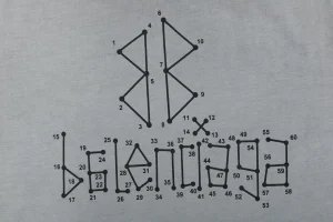 Balenciaga Coordinate Logo Graphic Cotton T-Shirt Grey Back Brand