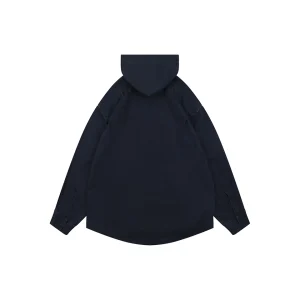 Balenciaga Deconstructed Hooded Denim Shirt Jacket Back view