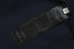 Balenciaga Deconstructed Hooded Denim Shirt Jacket Wash label