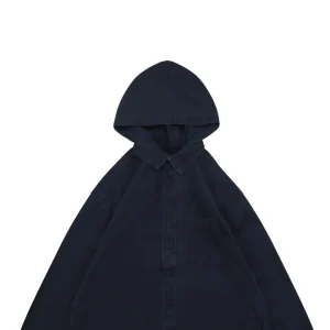 Balenciaga Deconstructed Hooded Denim Shirt Jacket