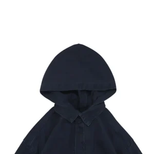 Balenciaga Deconstructed Hooded Denim Shirt Jacket
