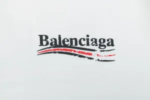 Balenciaga Distressed Cola Logo Digital Print T-Shirt White Brand