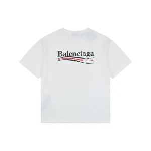 Balenciaga Distressed Cola Logo Digital Print T-Shirt White Back view