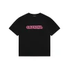 Blcg Distressed Logo Print Cotton T-Shirt (Black/White)