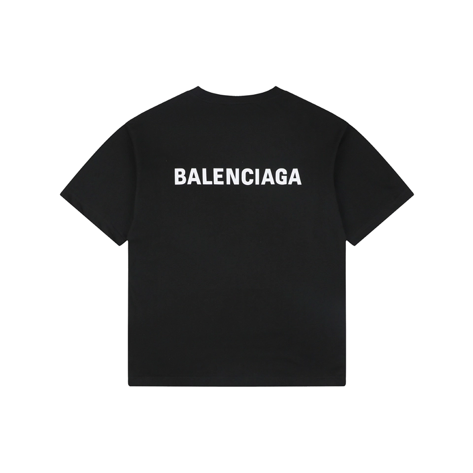 Balenciaga Front Minimal Back Logo T-Shirt Back view