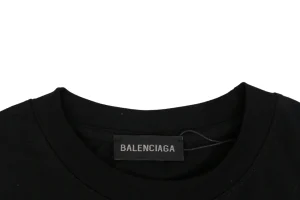 Balenciaga Front Minimal Back Logo T-Shirt Collar