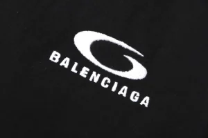 Balenciaga Minimal Logo Woven Straight-Leg Pants Brand