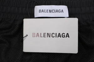 Balenciaga Minimal Logo Woven Straight-Leg Pants Brand label
