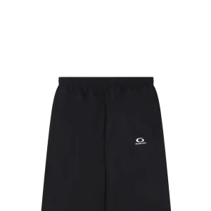 Balenciaga Minimal Logo Woven Straight-Leg Pants