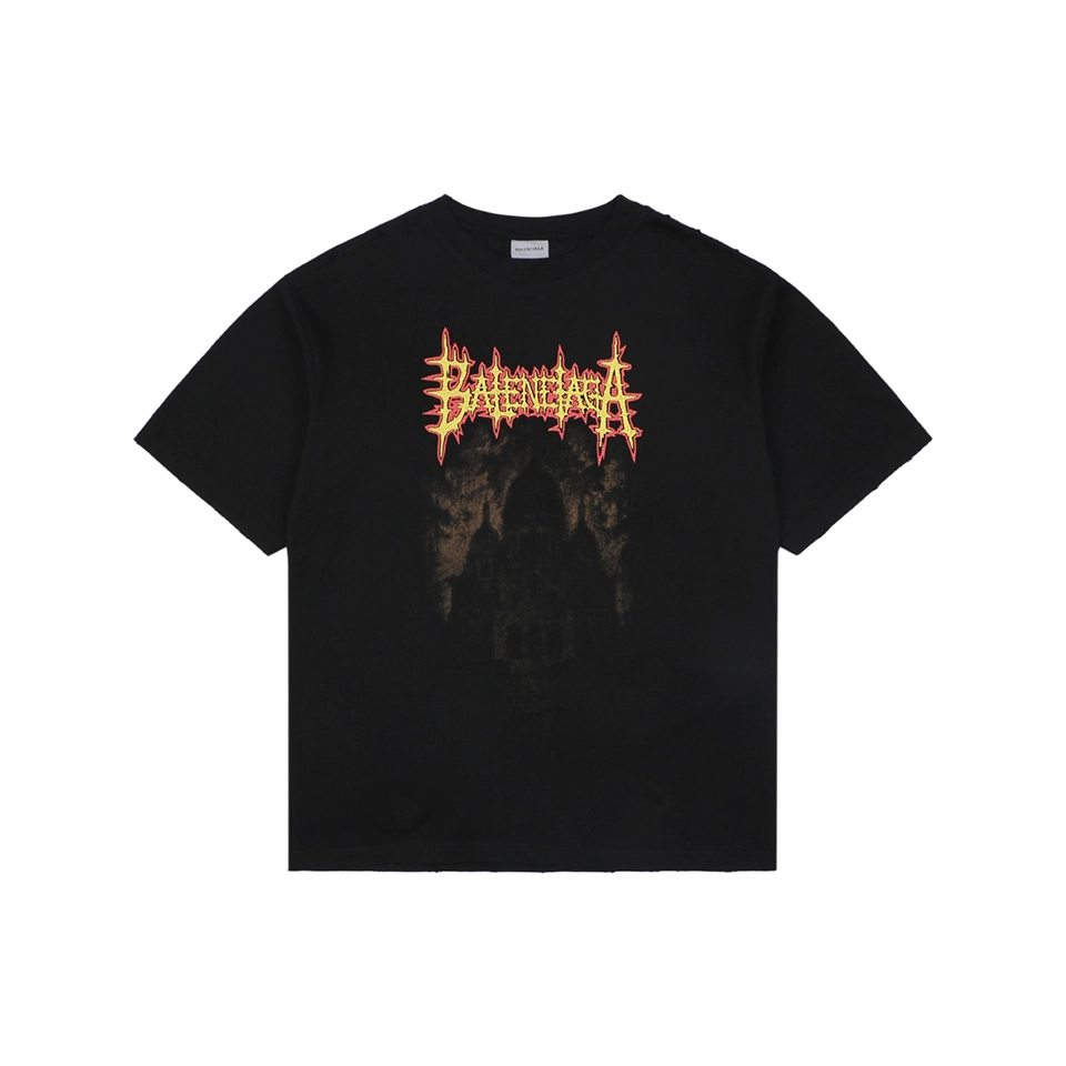 Balenciaga Shadow Cathedral Graphic T-Shirt Front view