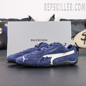 Balenciaga x Speedcat Suede 'Navy White'