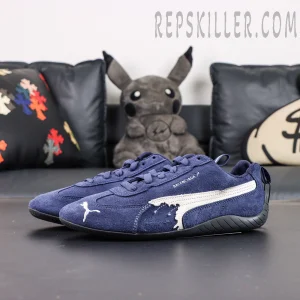 Balenciaga x Speedcat Suede 'Navy White'