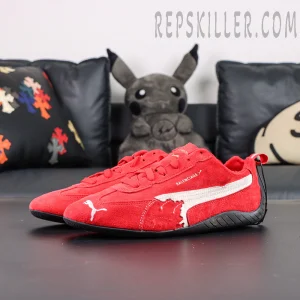 Balenciaga x Speedcat Suede 'Red White'