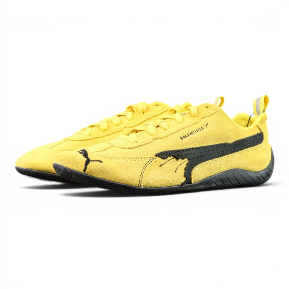 Balenciaga x Speedcat Suede 'Yellow Black'
