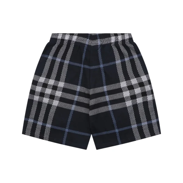 Burberry Check Jacquard Shorts Back view