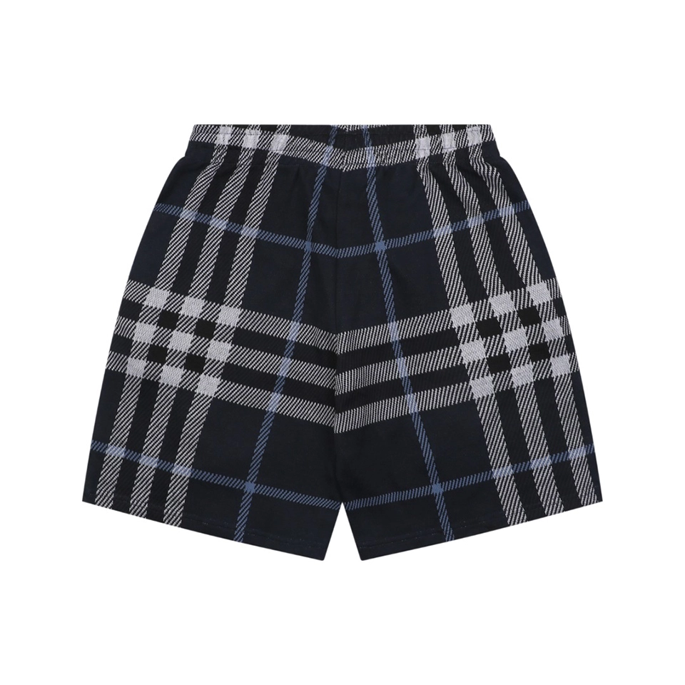 Burberry Check Jacquard Shorts Back view