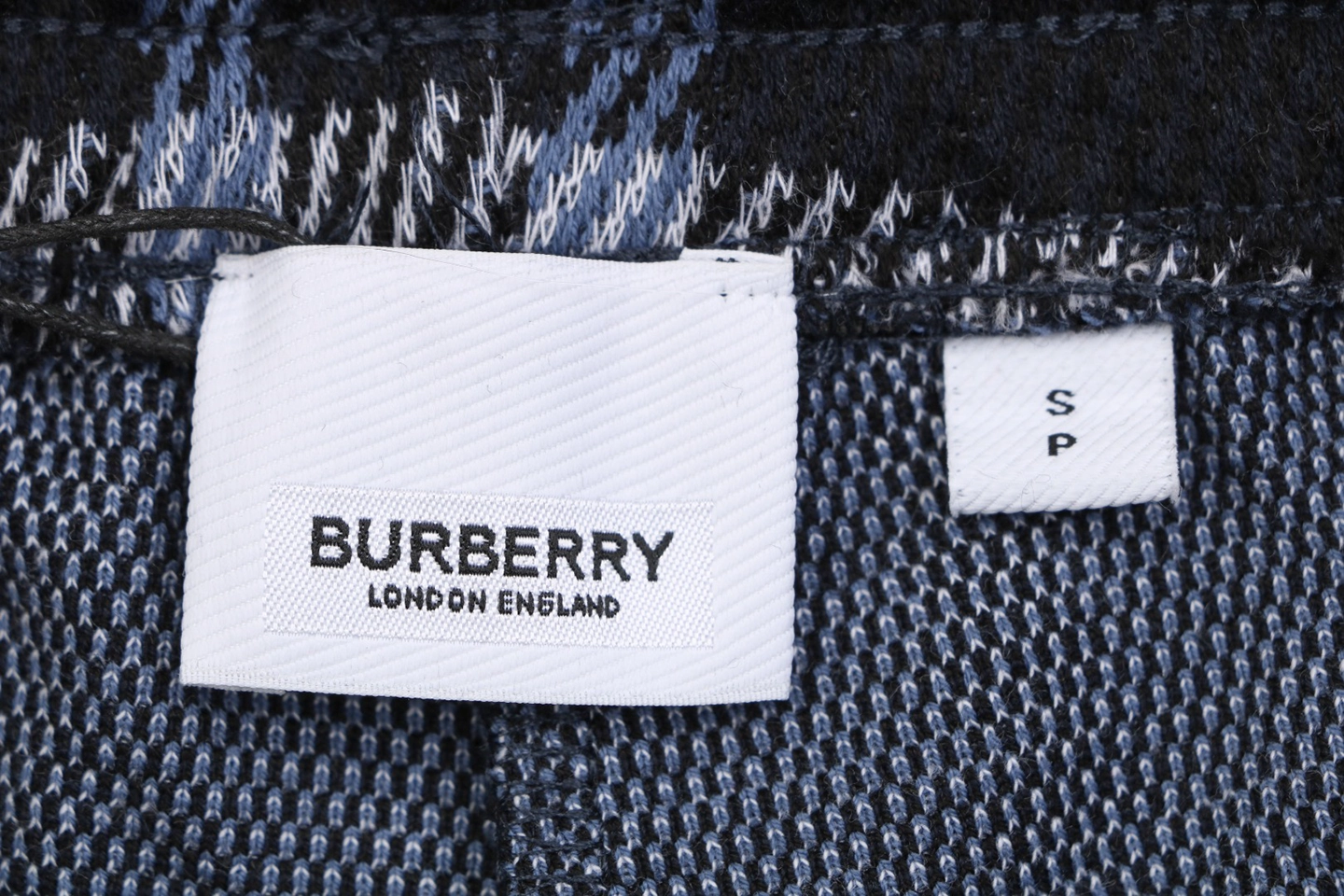 Burberry Check Jacquard Shorts Brand label