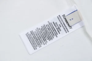 Burberry Check Panel Equestrian Knight Embroidered T-Shirt White Wash label