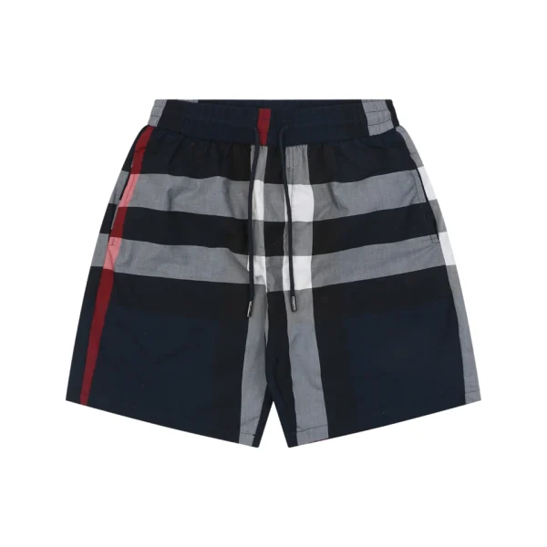 Burberry Classic Check Drawstring Shorts Black Front view