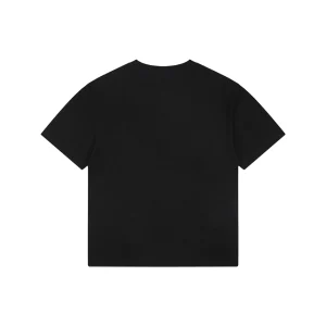 Burberry Equestrian Knight Embroidered Cotton T-Shirt Black Back view