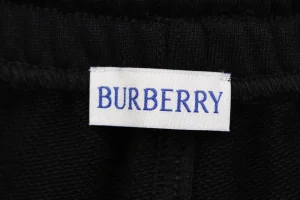 Burberry Equestrian Knight Logo Sweat Shorts Black Brand label