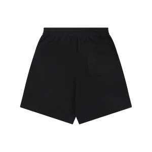 Burberry Equestrian Knight Logo Sweat Shorts Black back view