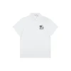 BBry Knight Logo Embroidered Cotton Polo T-Shirt (White/Black)
