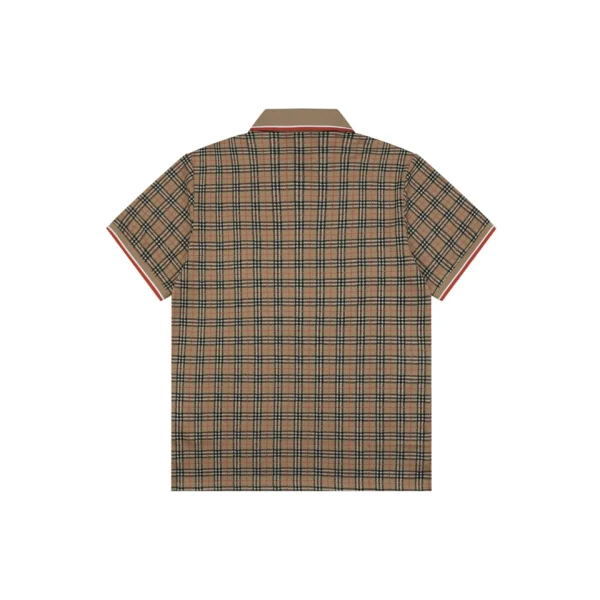 Burberry Vintage Check Jacquard Polo T-Shirt Back view