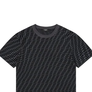 Fendi All-Over FF Jacquard Knit T-Shirt