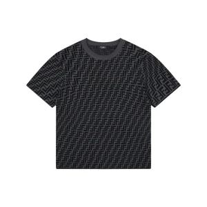 Fendi All-Over FF Jacquard Knit T-Shirt Front view