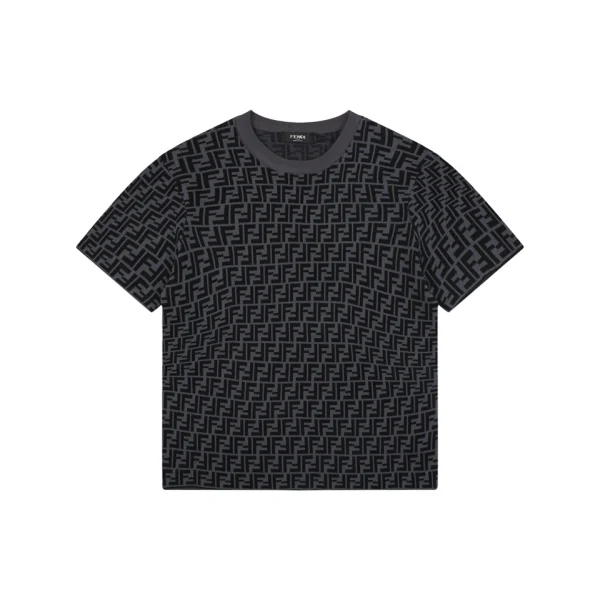 Fendi All-Over FF Jacquard Knit T-Shirt Front view